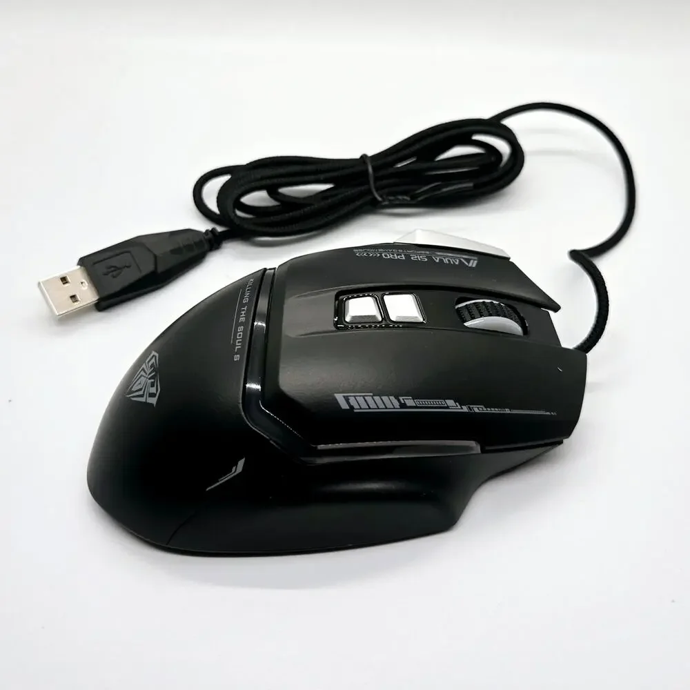 AULA MOUNTAIN S1Z PRO GAMING MOUSE – BLACK – NEW IN BOX – HIGH-PRECISION RGB